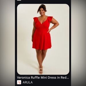 Red NWT mini dress from Arula. Size C.